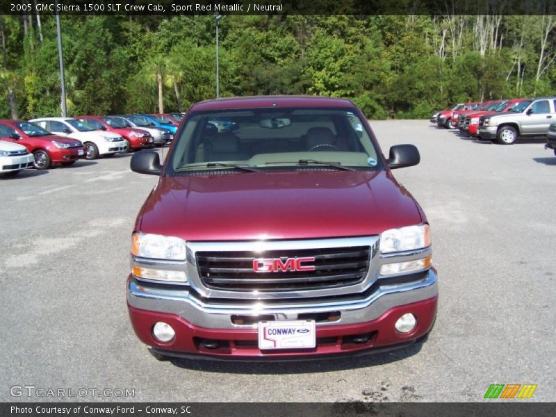Sport Red Metallic / Neutral 2005 GMC Sierra 1500 SLT Crew Cab