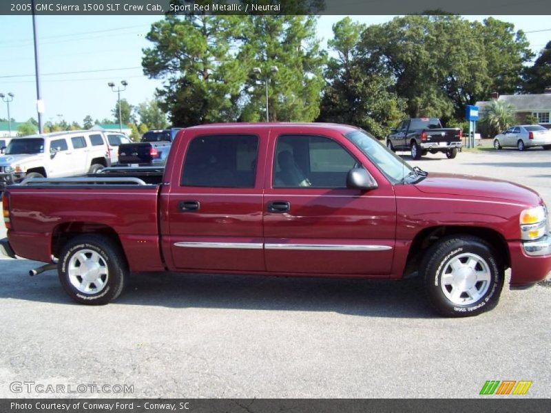 Sport Red Metallic / Neutral 2005 GMC Sierra 1500 SLT Crew Cab