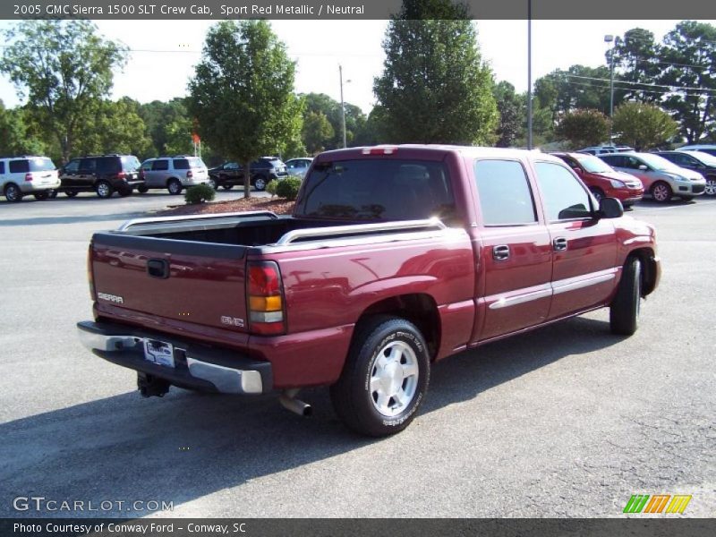 Sport Red Metallic / Neutral 2005 GMC Sierra 1500 SLT Crew Cab