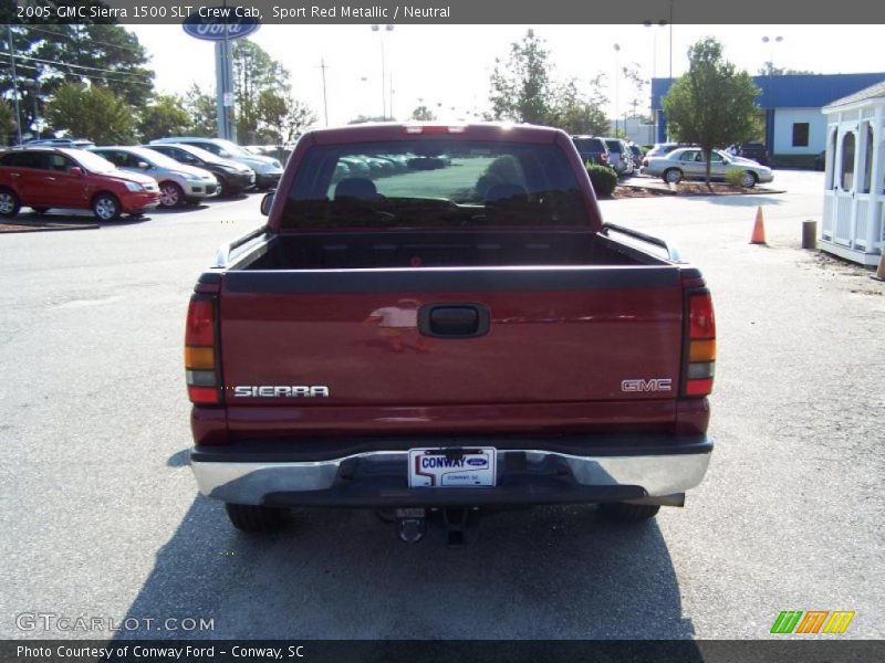 Sport Red Metallic / Neutral 2005 GMC Sierra 1500 SLT Crew Cab