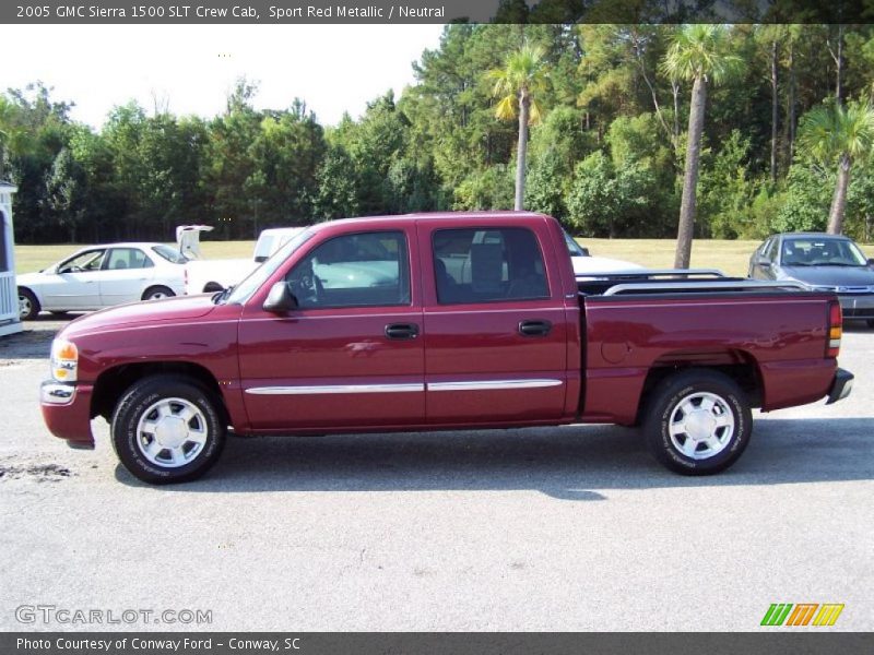 Sport Red Metallic / Neutral 2005 GMC Sierra 1500 SLT Crew Cab