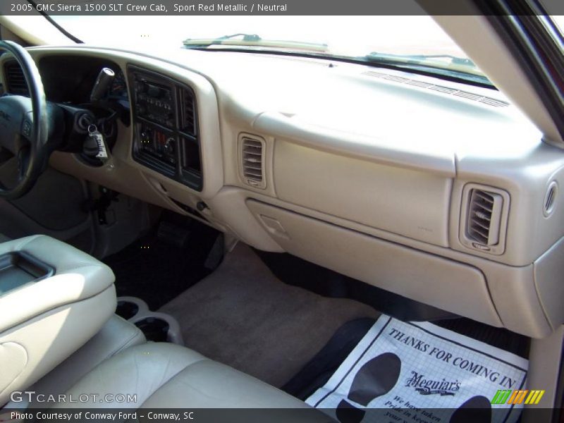 Sport Red Metallic / Neutral 2005 GMC Sierra 1500 SLT Crew Cab