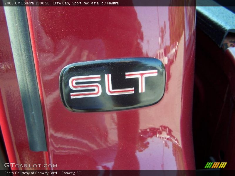 Sport Red Metallic / Neutral 2005 GMC Sierra 1500 SLT Crew Cab