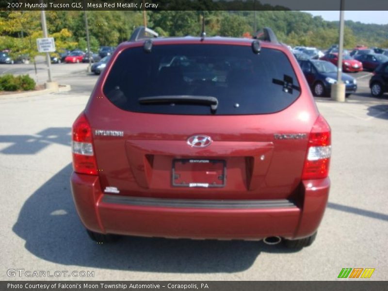 Mesa Red Metallic / Gray 2007 Hyundai Tucson GLS