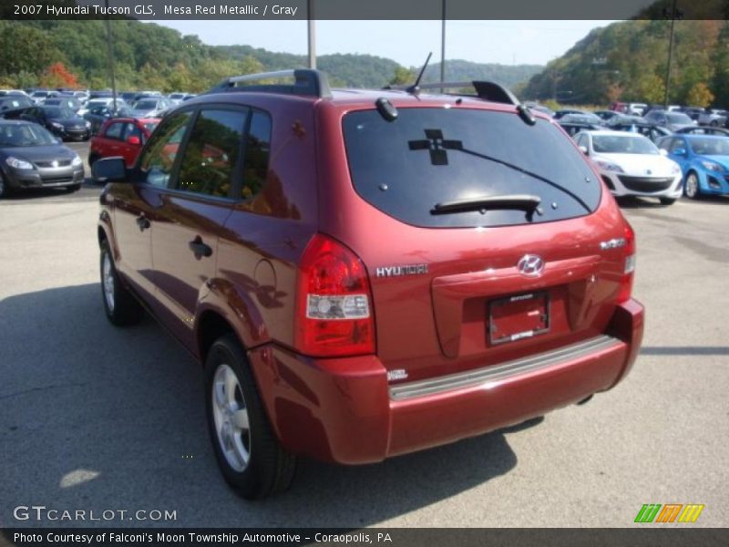 Mesa Red Metallic / Gray 2007 Hyundai Tucson GLS