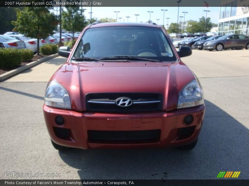 Mesa Red Metallic / Gray 2007 Hyundai Tucson GLS