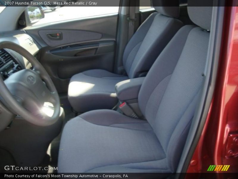 Mesa Red Metallic / Gray 2007 Hyundai Tucson GLS