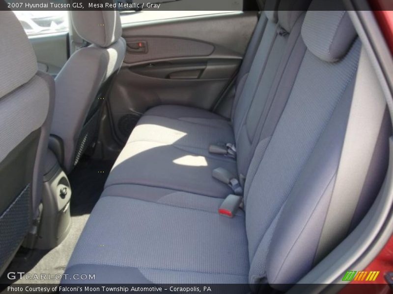 Mesa Red Metallic / Gray 2007 Hyundai Tucson GLS