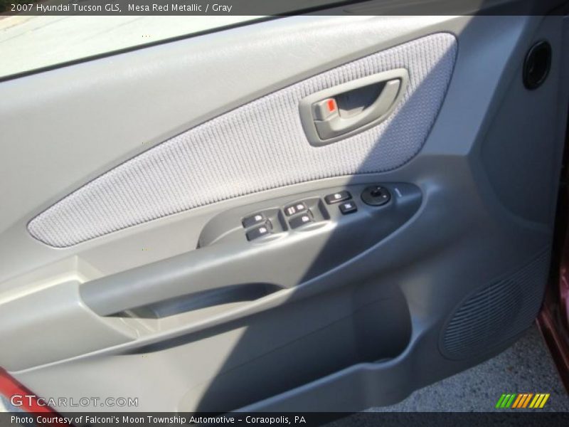 Mesa Red Metallic / Gray 2007 Hyundai Tucson GLS