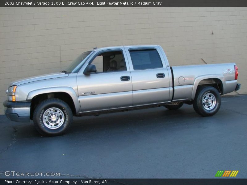 Light Pewter Metallic / Medium Gray 2003 Chevrolet Silverado 1500 LT Crew Cab 4x4