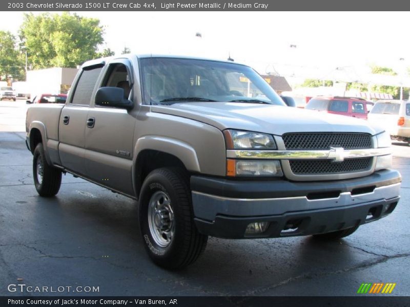 Light Pewter Metallic / Medium Gray 2003 Chevrolet Silverado 1500 LT Crew Cab 4x4