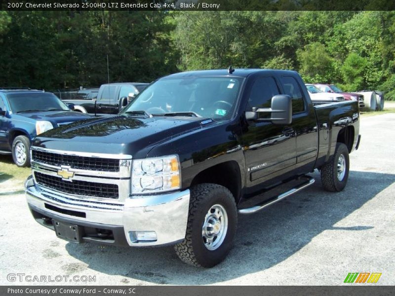 Black / Ebony 2007 Chevrolet Silverado 2500HD LTZ Extended Cab 4x4