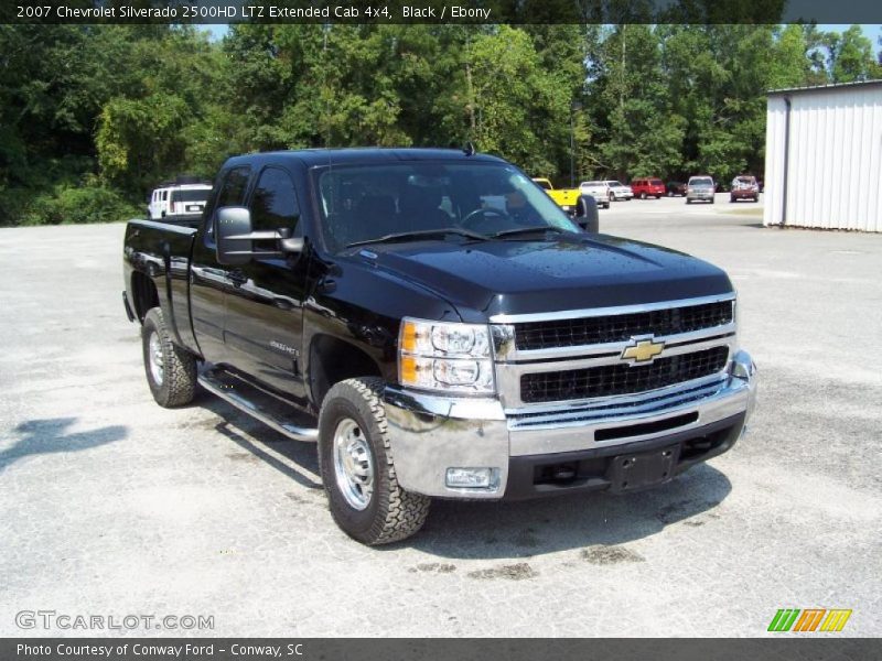 Black / Ebony 2007 Chevrolet Silverado 2500HD LTZ Extended Cab 4x4