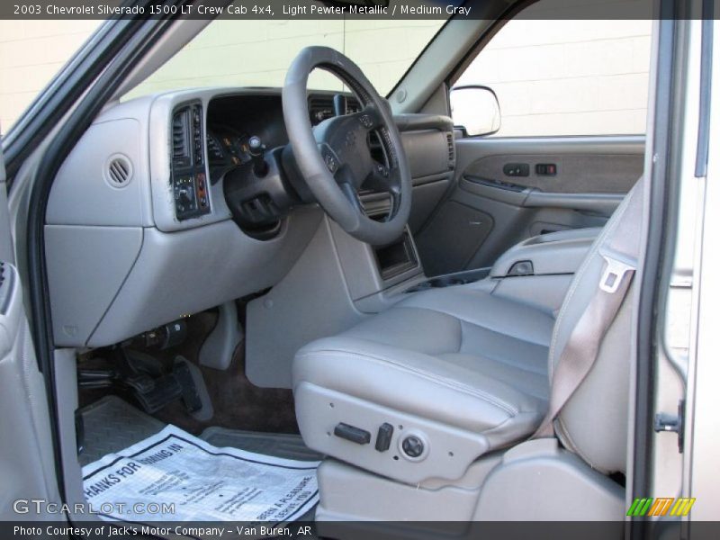 Light Pewter Metallic / Medium Gray 2003 Chevrolet Silverado 1500 LT Crew Cab 4x4