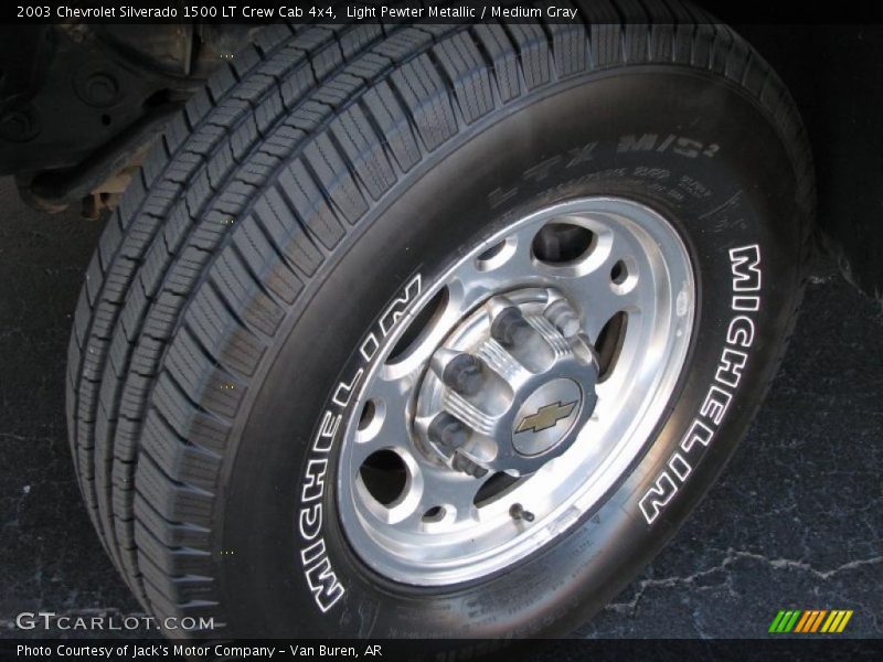 Light Pewter Metallic / Medium Gray 2003 Chevrolet Silverado 1500 LT Crew Cab 4x4
