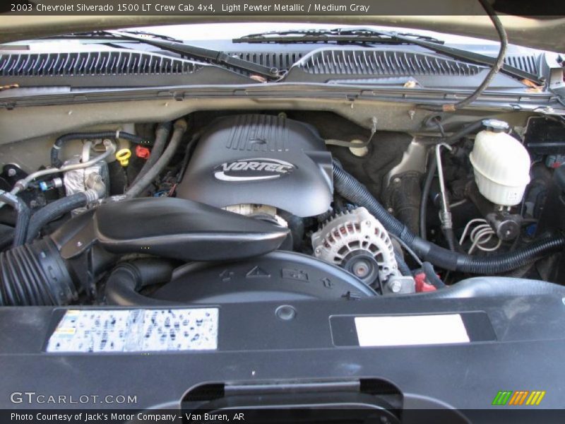 Light Pewter Metallic / Medium Gray 2003 Chevrolet Silverado 1500 LT Crew Cab 4x4