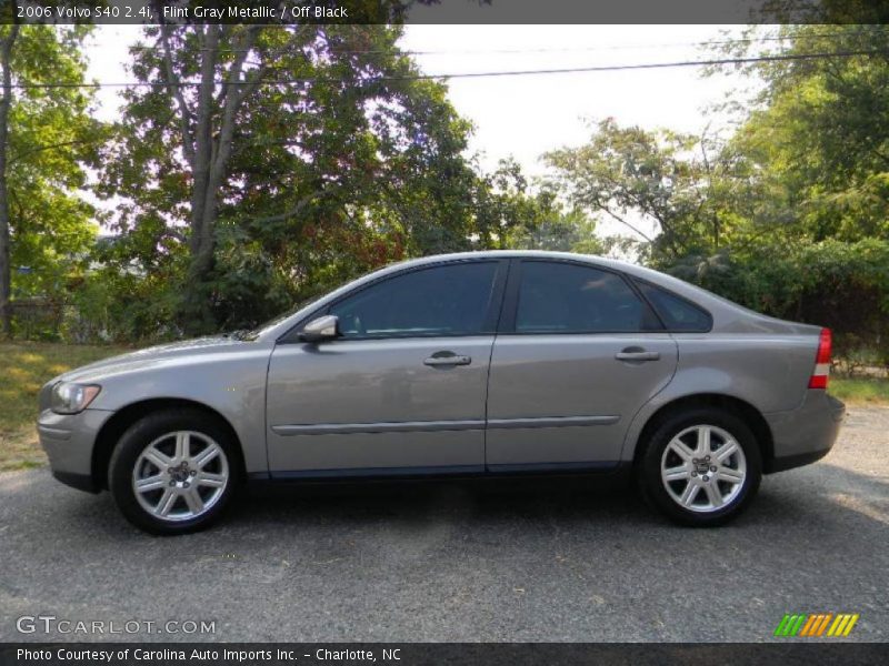Flint Gray Metallic / Off Black 2006 Volvo S40 2.4i