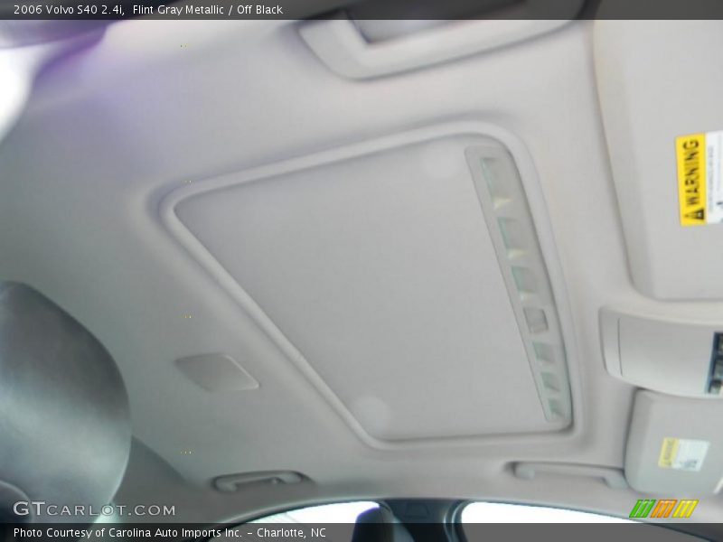 Flint Gray Metallic / Off Black 2006 Volvo S40 2.4i