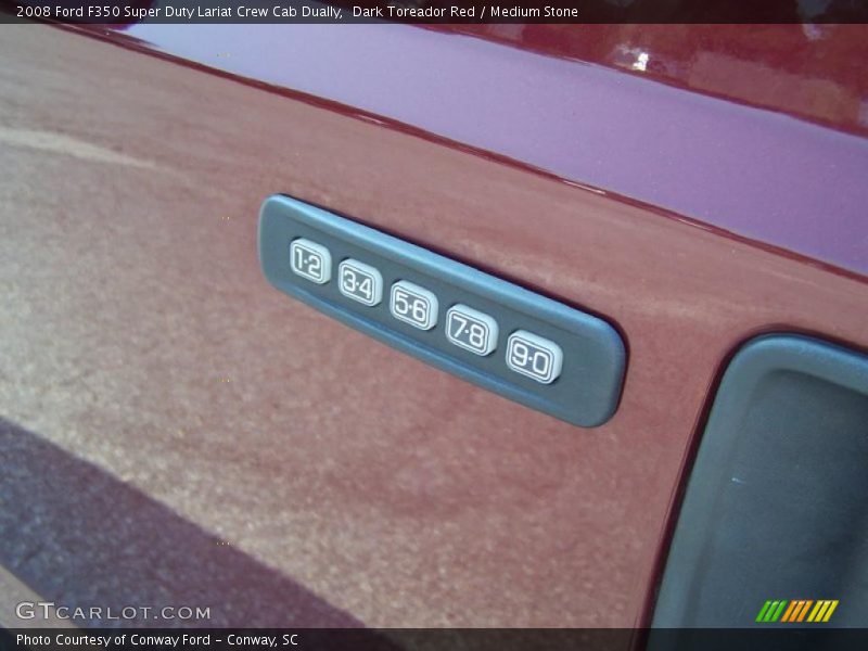 Dark Toreador Red / Medium Stone 2008 Ford F350 Super Duty Lariat Crew Cab Dually