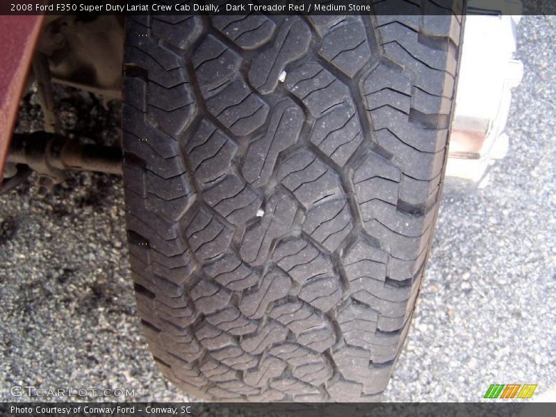 Dark Toreador Red / Medium Stone 2008 Ford F350 Super Duty Lariat Crew Cab Dually