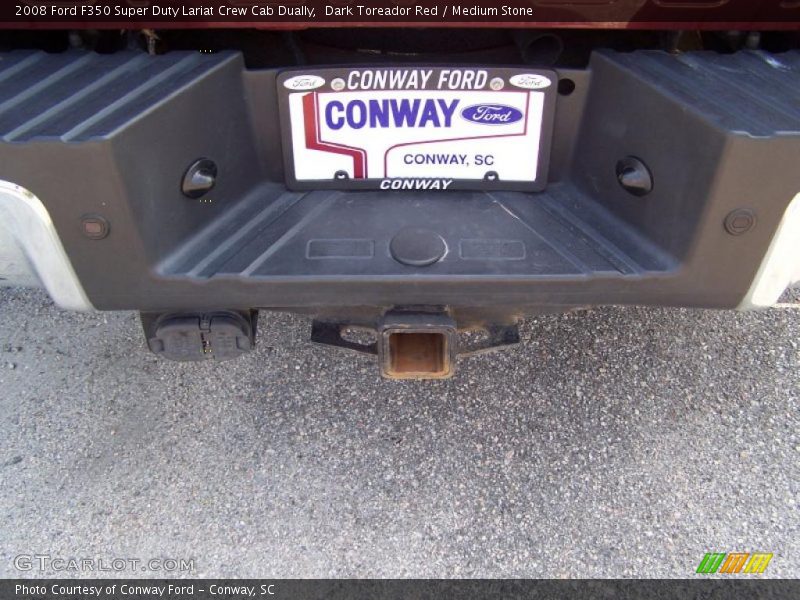 Dark Toreador Red / Medium Stone 2008 Ford F350 Super Duty Lariat Crew Cab Dually