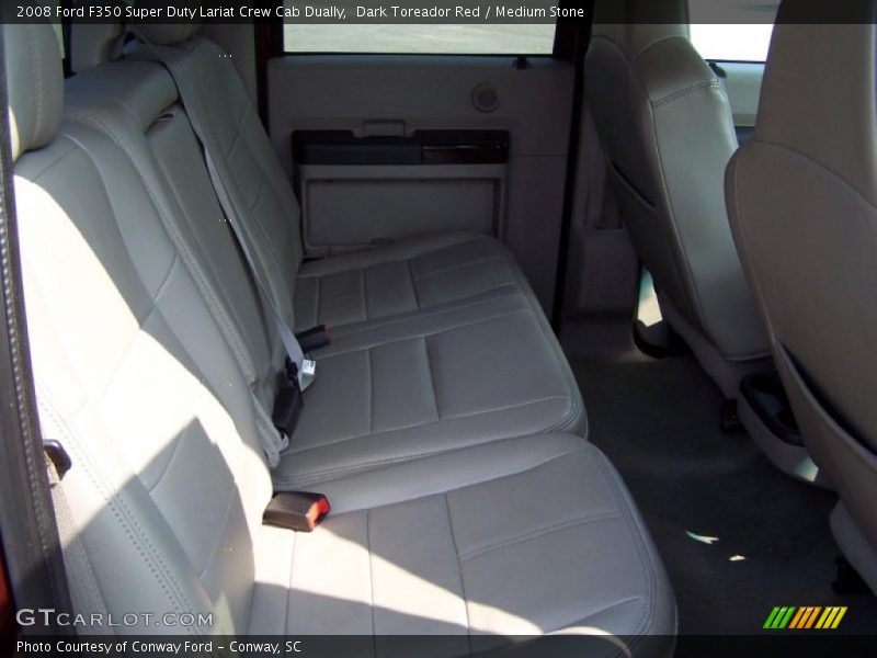 Dark Toreador Red / Medium Stone 2008 Ford F350 Super Duty Lariat Crew Cab Dually