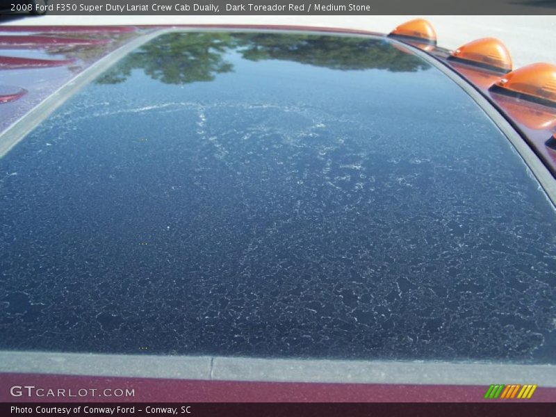 Dark Toreador Red / Medium Stone 2008 Ford F350 Super Duty Lariat Crew Cab Dually