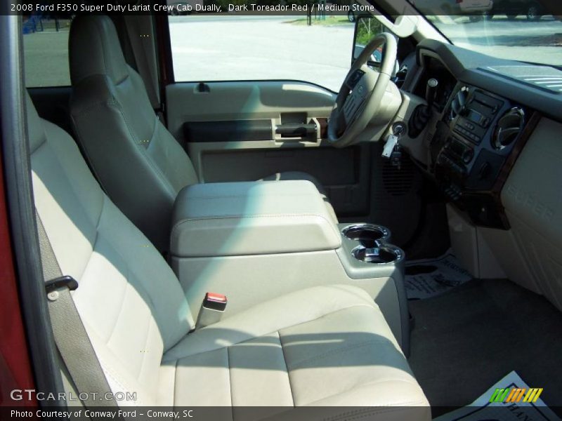 Dark Toreador Red / Medium Stone 2008 Ford F350 Super Duty Lariat Crew Cab Dually