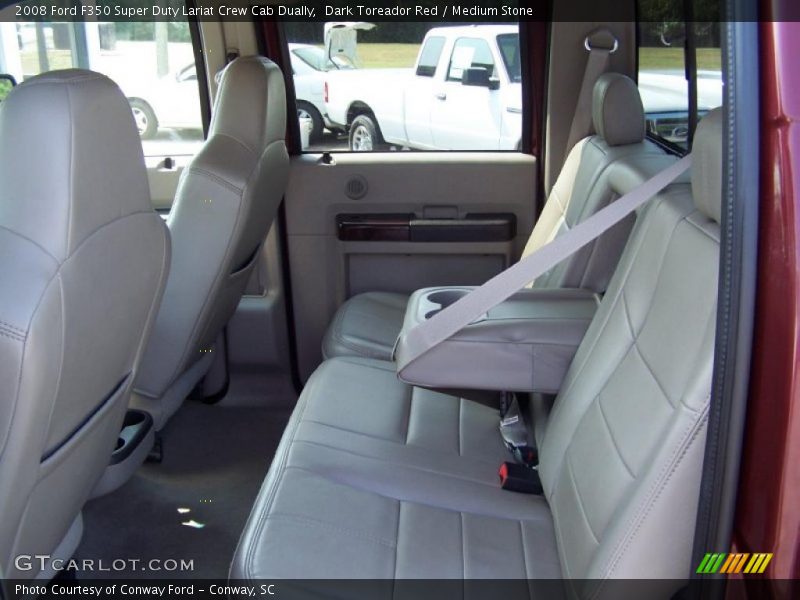 Dark Toreador Red / Medium Stone 2008 Ford F350 Super Duty Lariat Crew Cab Dually