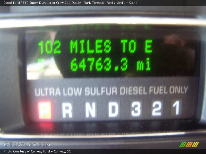 Dark Toreador Red / Medium Stone 2008 Ford F350 Super Duty Lariat Crew Cab Dually