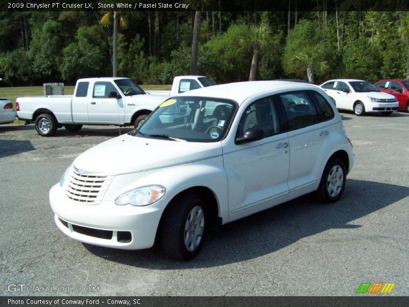 Stone White / Pastel Slate Gray 2009 Chrysler PT Cruiser LX