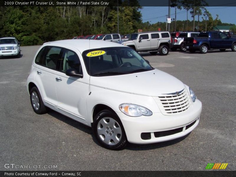 Stone White / Pastel Slate Gray 2009 Chrysler PT Cruiser LX