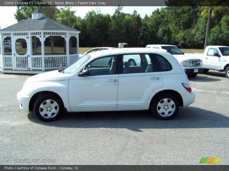 Stone White / Pastel Slate Gray 2009 Chrysler PT Cruiser LX