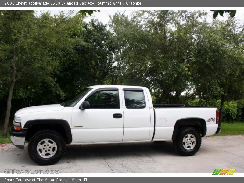 Summit White / Graphite 2001 Chevrolet Silverado 1500 Extended Cab 4x4