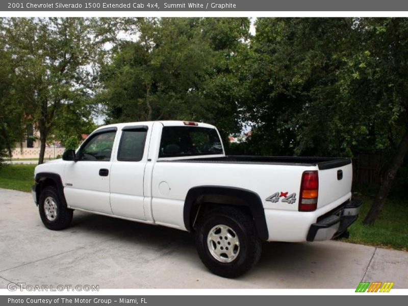 Summit White / Graphite 2001 Chevrolet Silverado 1500 Extended Cab 4x4