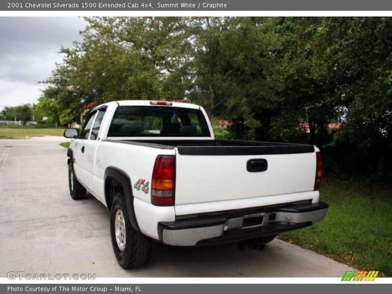 Summit White / Graphite 2001 Chevrolet Silverado 1500 Extended Cab 4x4