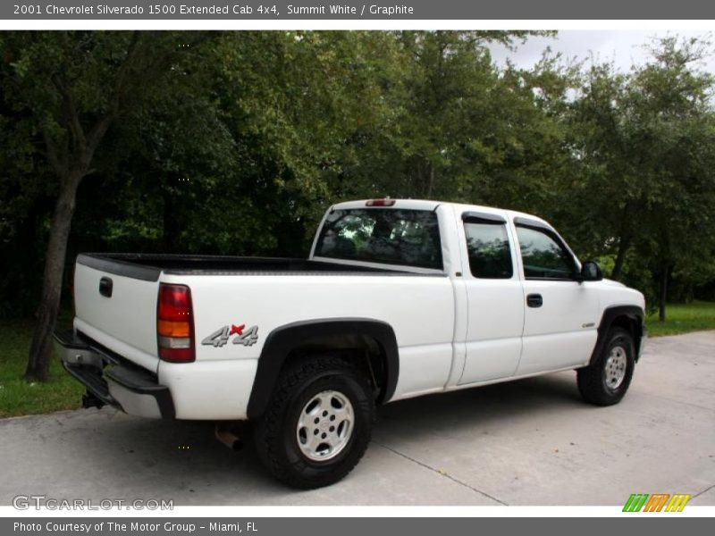 Summit White / Graphite 2001 Chevrolet Silverado 1500 Extended Cab 4x4