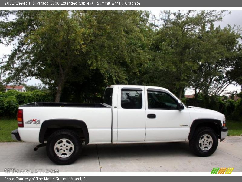 Summit White / Graphite 2001 Chevrolet Silverado 1500 Extended Cab 4x4