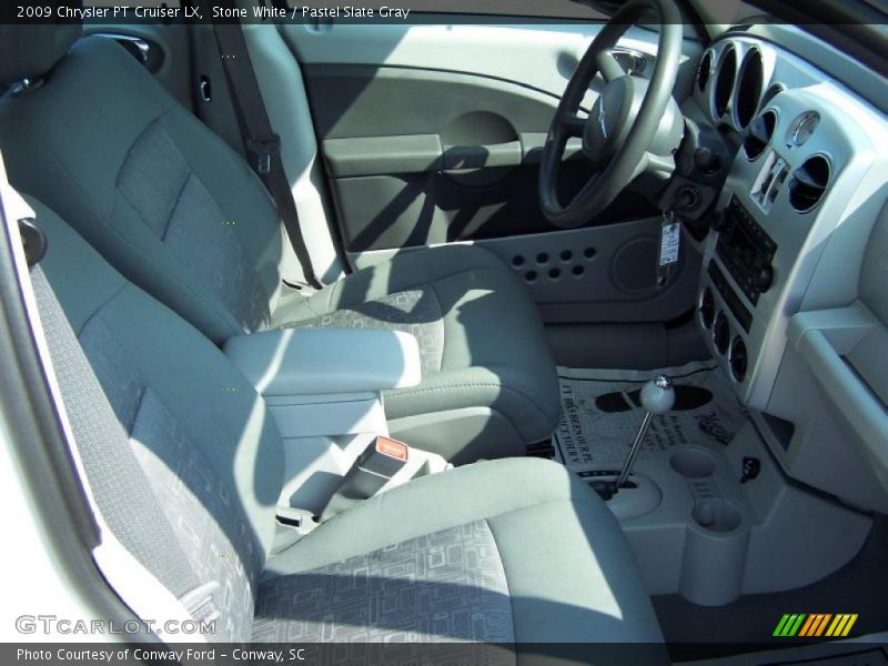 Stone White / Pastel Slate Gray 2009 Chrysler PT Cruiser LX