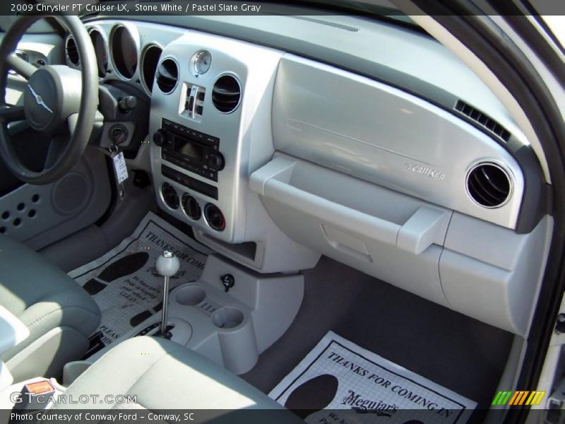Stone White / Pastel Slate Gray 2009 Chrysler PT Cruiser LX