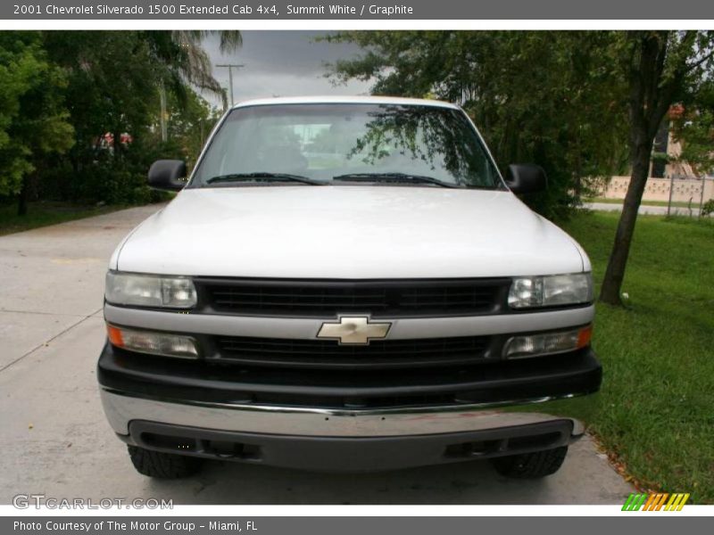 Summit White / Graphite 2001 Chevrolet Silverado 1500 Extended Cab 4x4