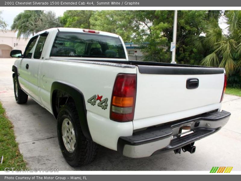 Summit White / Graphite 2001 Chevrolet Silverado 1500 Extended Cab 4x4