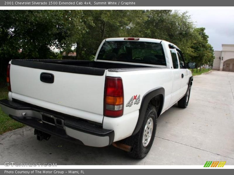 Summit White / Graphite 2001 Chevrolet Silverado 1500 Extended Cab 4x4