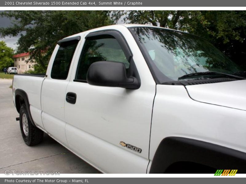 Summit White / Graphite 2001 Chevrolet Silverado 1500 Extended Cab 4x4