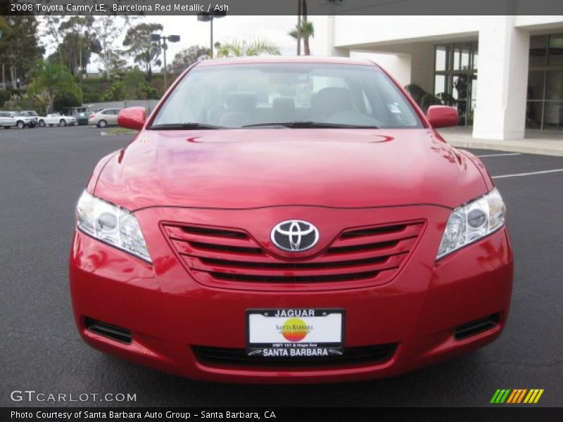 Barcelona Red Metallic / Ash 2008 Toyota Camry LE