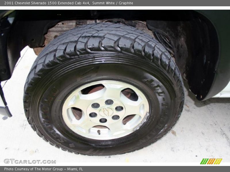Summit White / Graphite 2001 Chevrolet Silverado 1500 Extended Cab 4x4