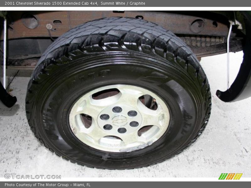 Summit White / Graphite 2001 Chevrolet Silverado 1500 Extended Cab 4x4