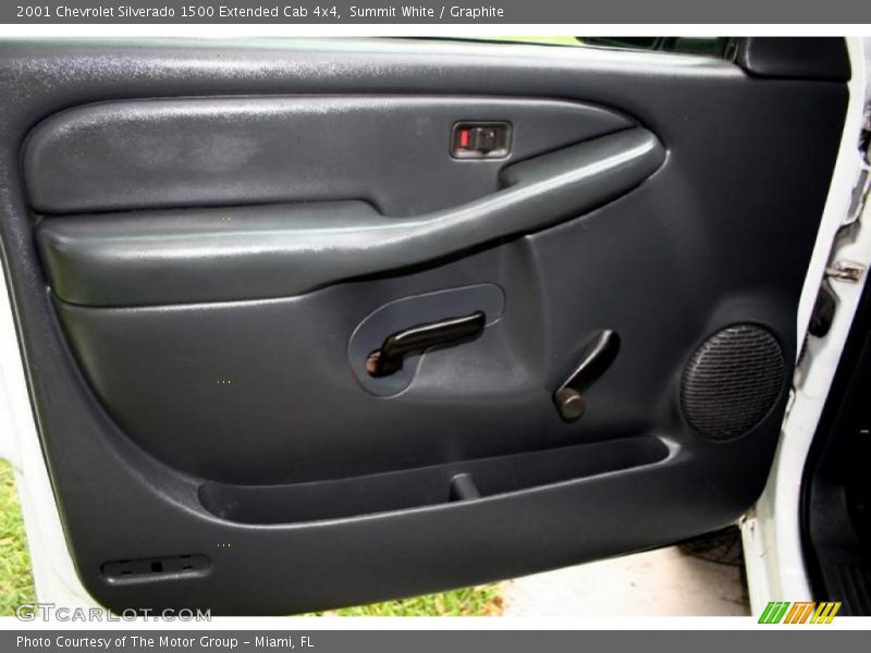 Summit White / Graphite 2001 Chevrolet Silverado 1500 Extended Cab 4x4