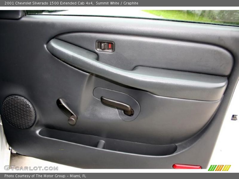 Summit White / Graphite 2001 Chevrolet Silverado 1500 Extended Cab 4x4