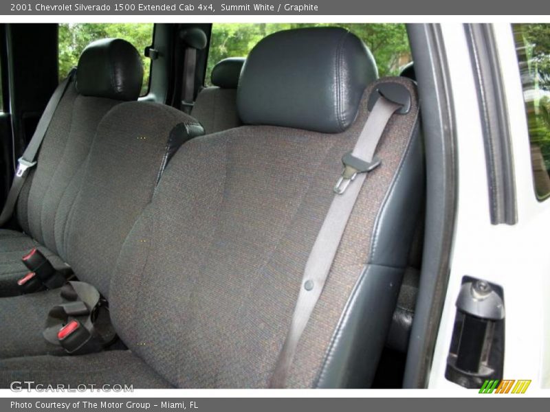 Summit White / Graphite 2001 Chevrolet Silverado 1500 Extended Cab 4x4